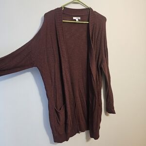 Sonoma Women's Brown Cardigan Sweater Size Large